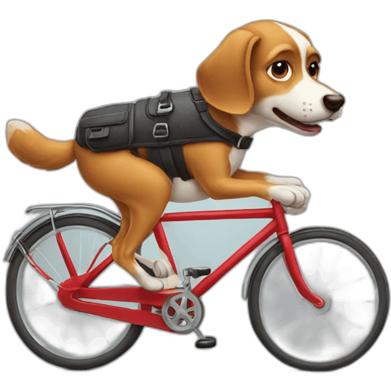 Funny-dog-driving-bike emoji