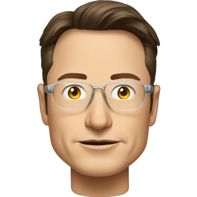 elon musk wearing glass emoji