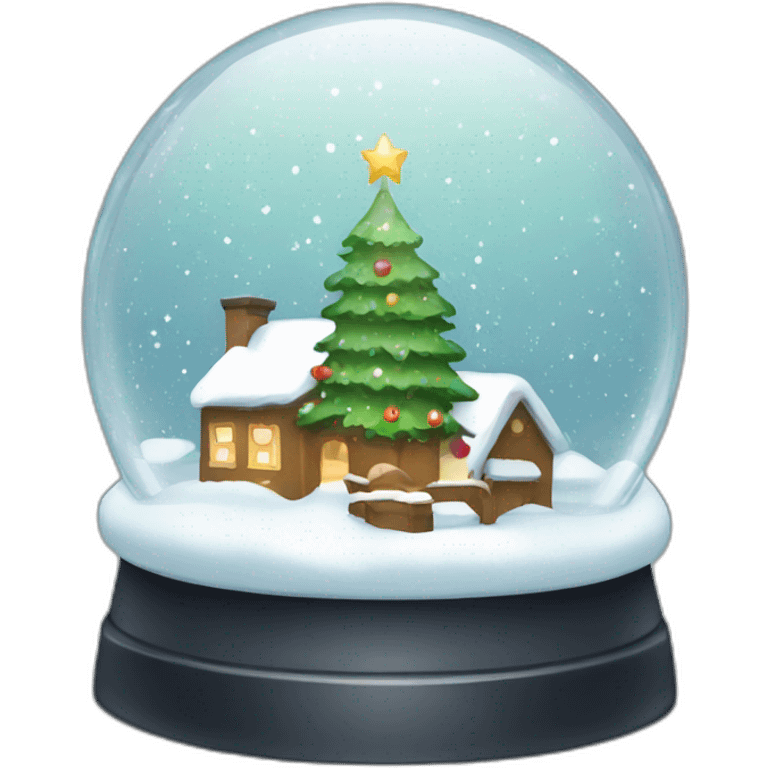 Christmas snowglobe emoji