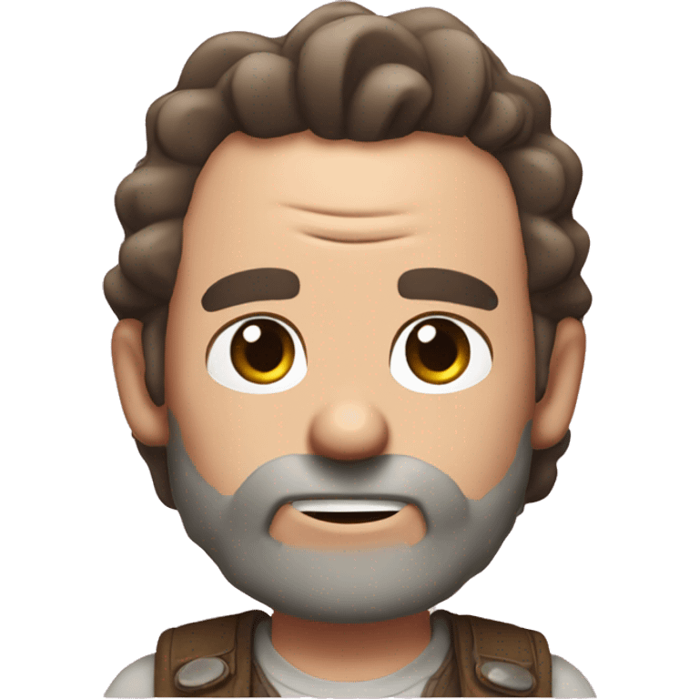 Rick grimes with a pink bow on his head  emoji