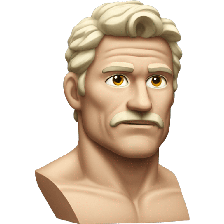 bust of muscular man emoji