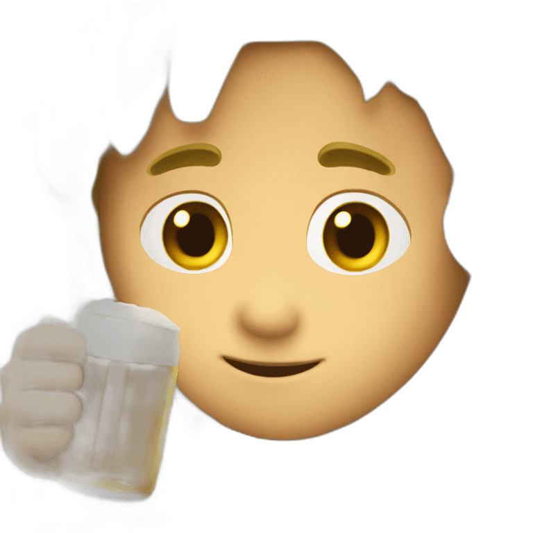 Link with a beer emoji