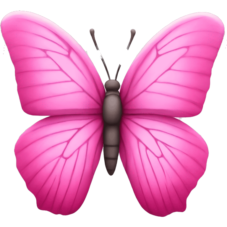 Pink butterfly emoji