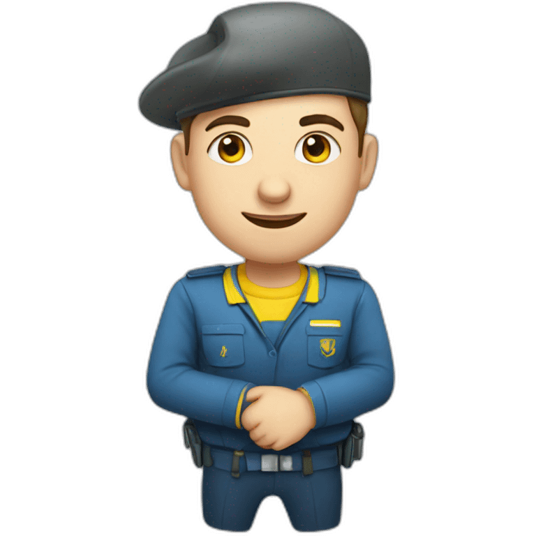 An employee of the Ukrainian Railways emoji