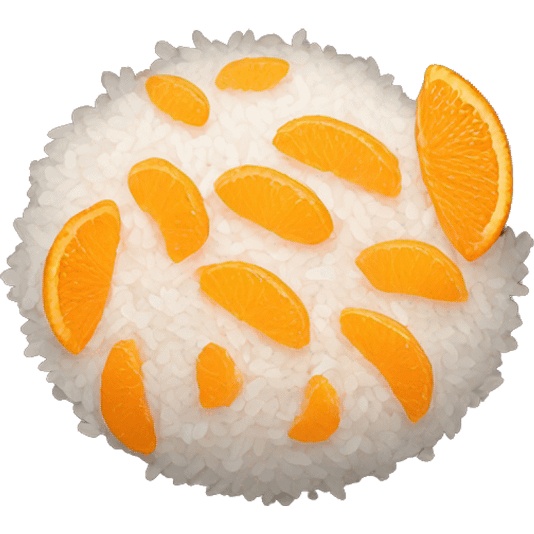 bowl of rice nctto oranges emoji