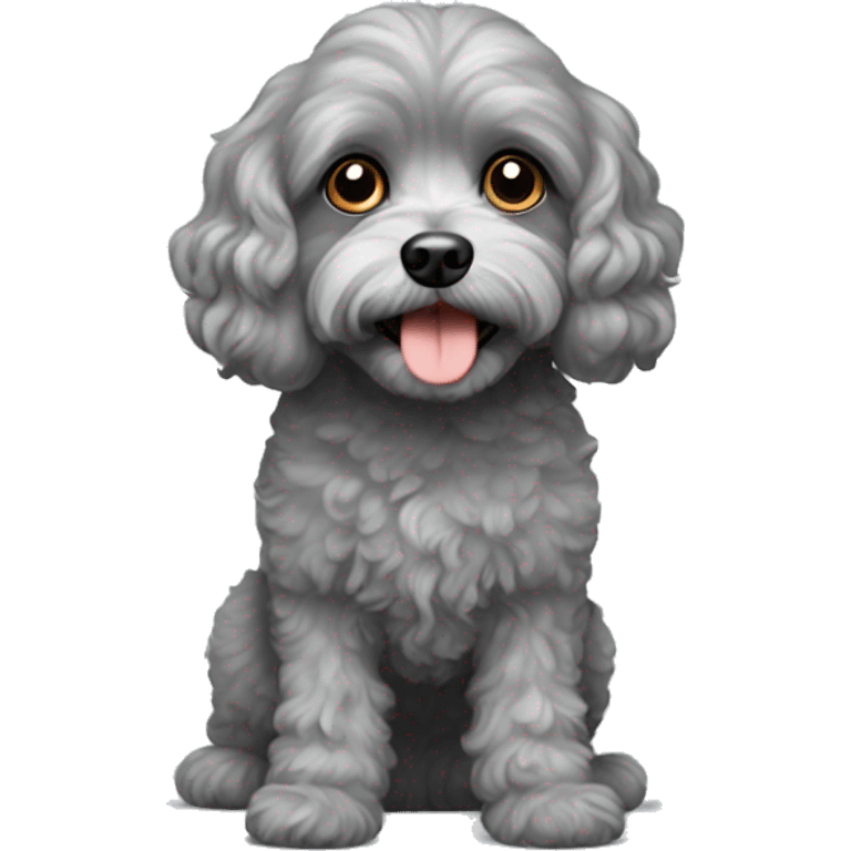 Gray Cavapoo emoji