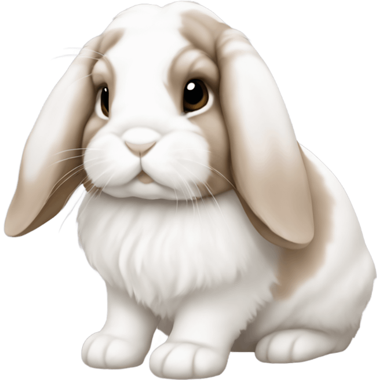 Holland lop bunny emoji