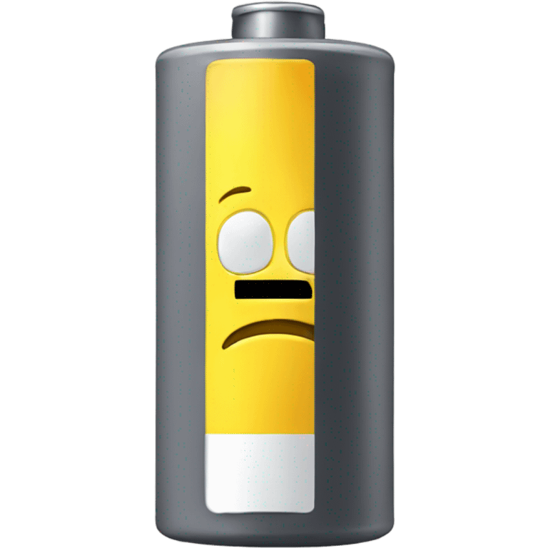 Yellow Sad battery  emoji