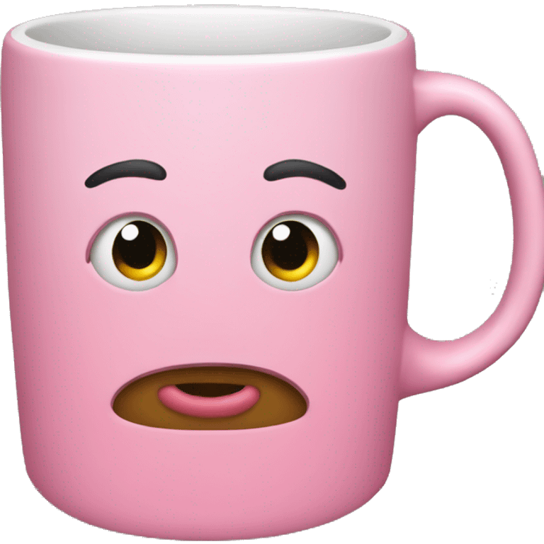 Pink mug emoji