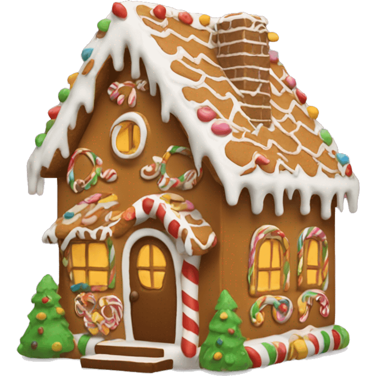 Ginger bread house emoji