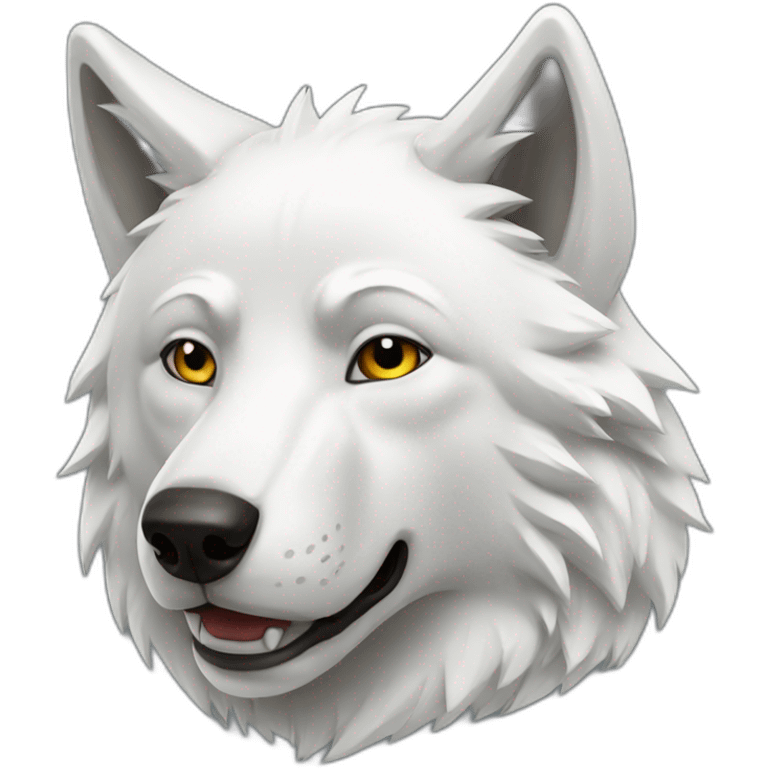 white wolf emoji