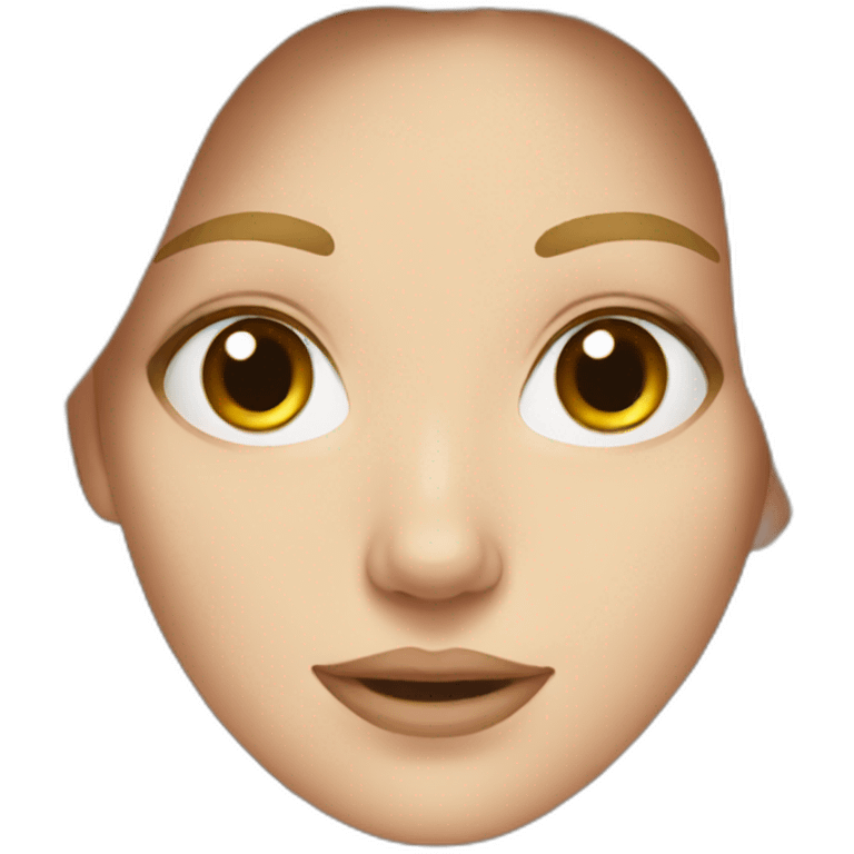 A white girl emoji