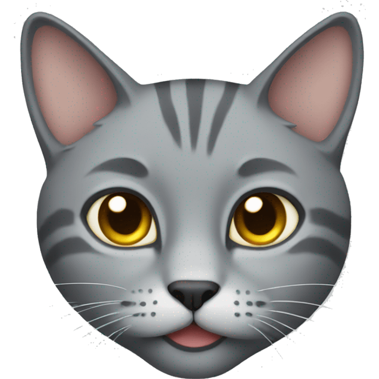 Gray cat emoji