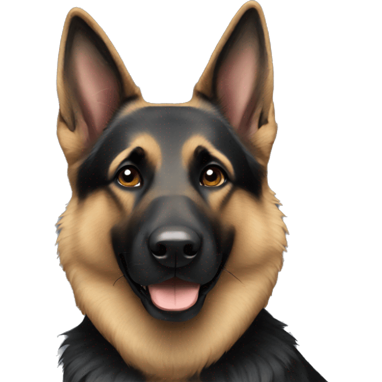 Black German shepherd  emoji