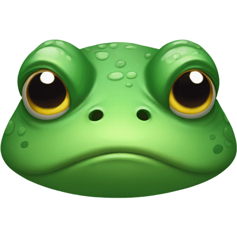 Sad angry frog  emoji