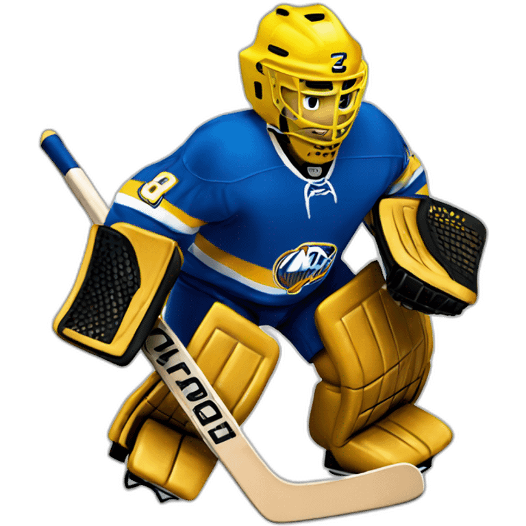 old school Hockey-goalie emoji