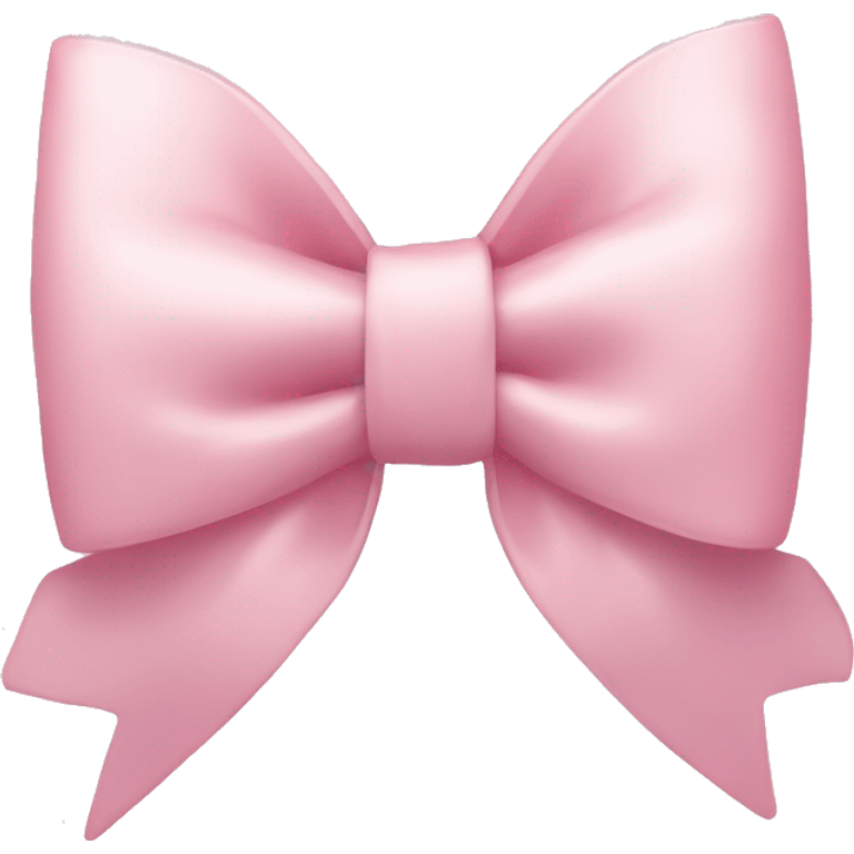 Pale Pink bow emoji