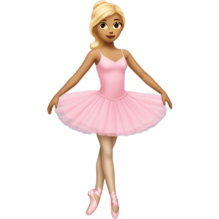 Blonde Ballerina full body pink outfit emoji