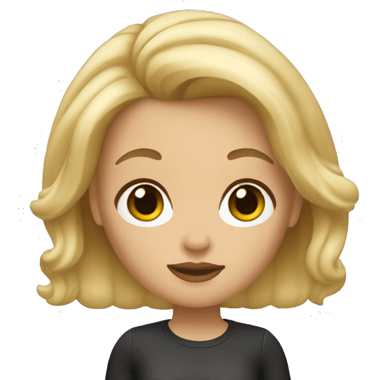 Memoji blonde girl emoji