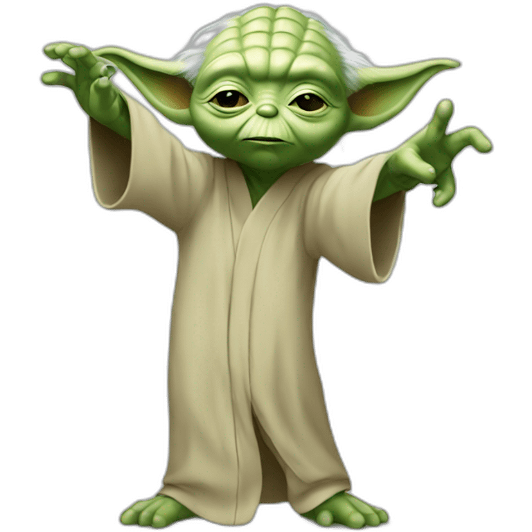 yoda make a dab emoji