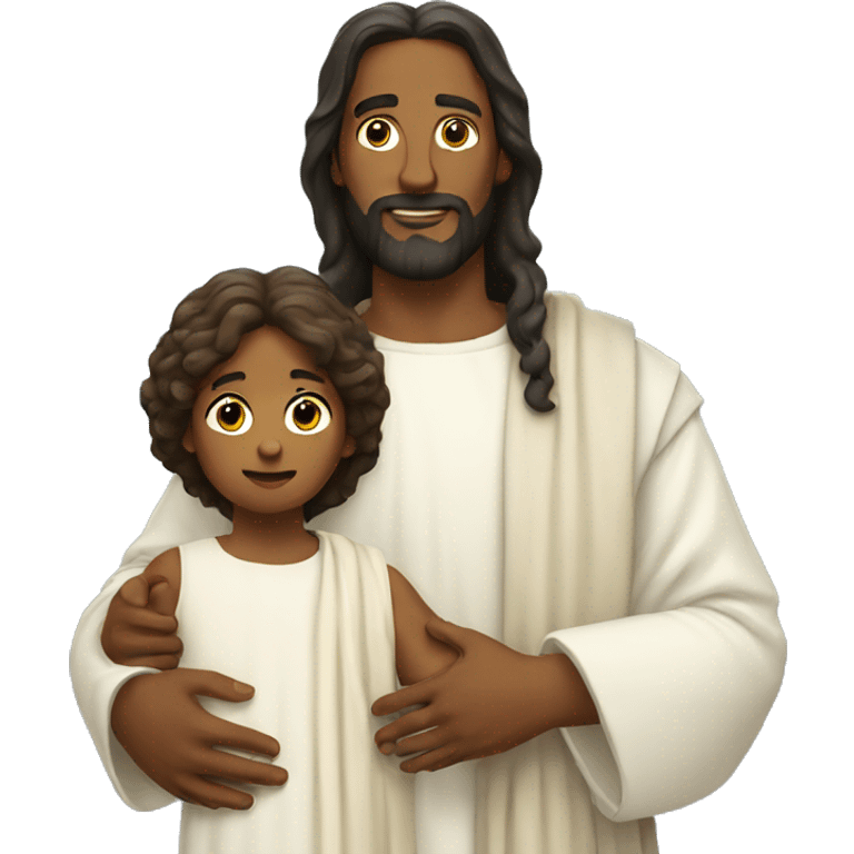 Mar holding jesus emoji