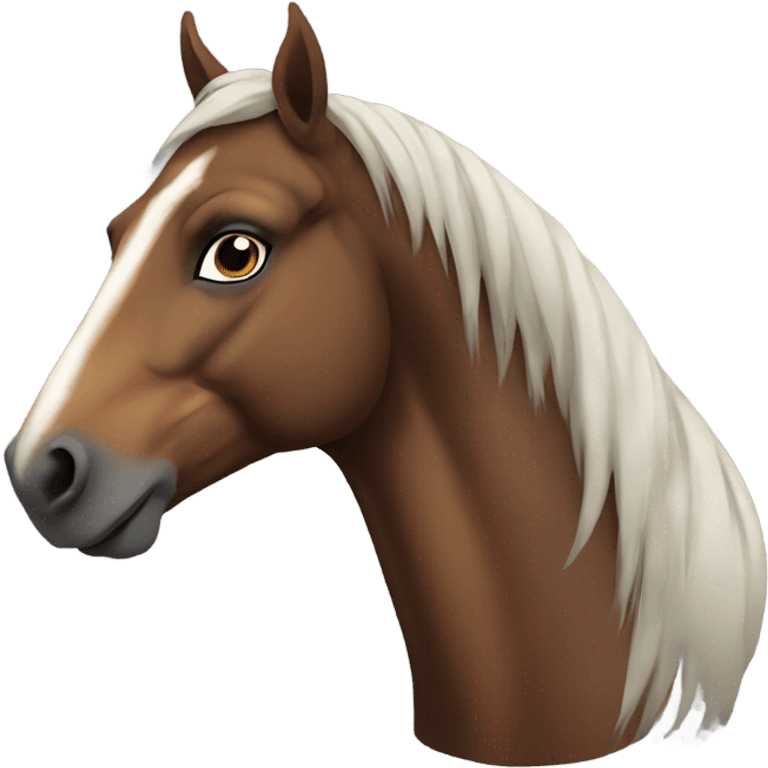 Western mustang horse emoji