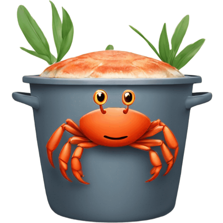 Crab in a pot emoji