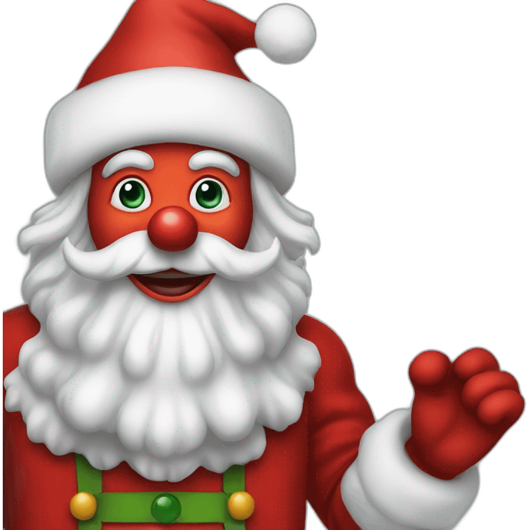 Clown Santa Claus emoji