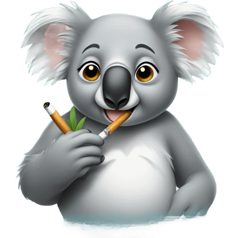 Koala smoking a cigarette  emoji