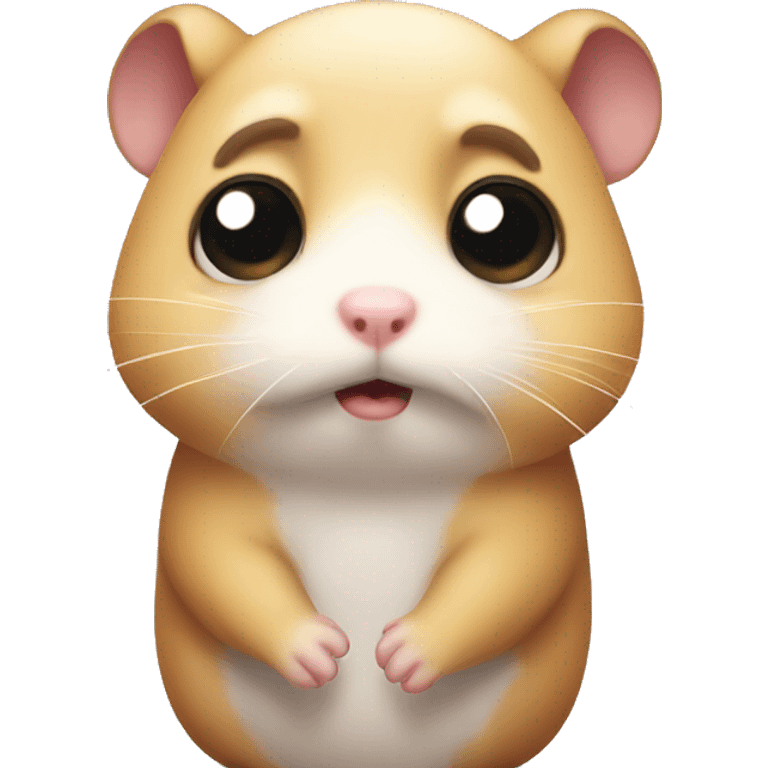 Sad hamster  emoji