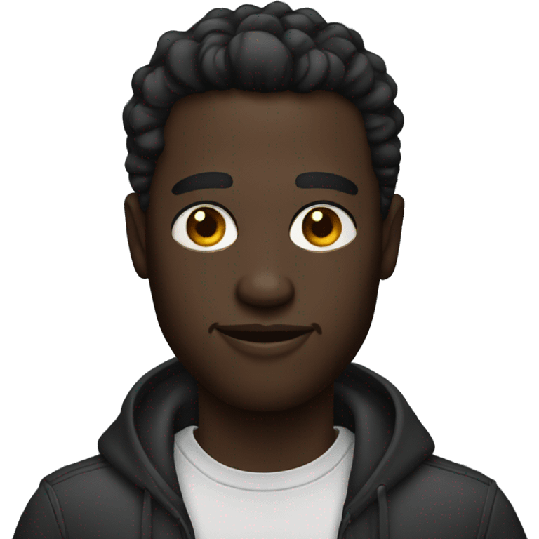 Cool dark skinned man emoji