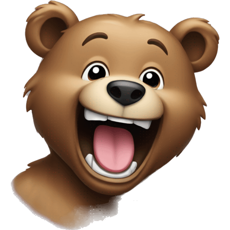 laughing bear emoji