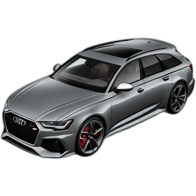 Nardo grey Audi rs6 2023 emoji