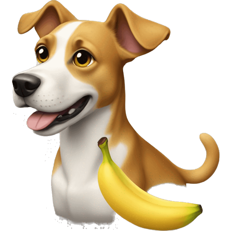 dog with a banana gar emoji