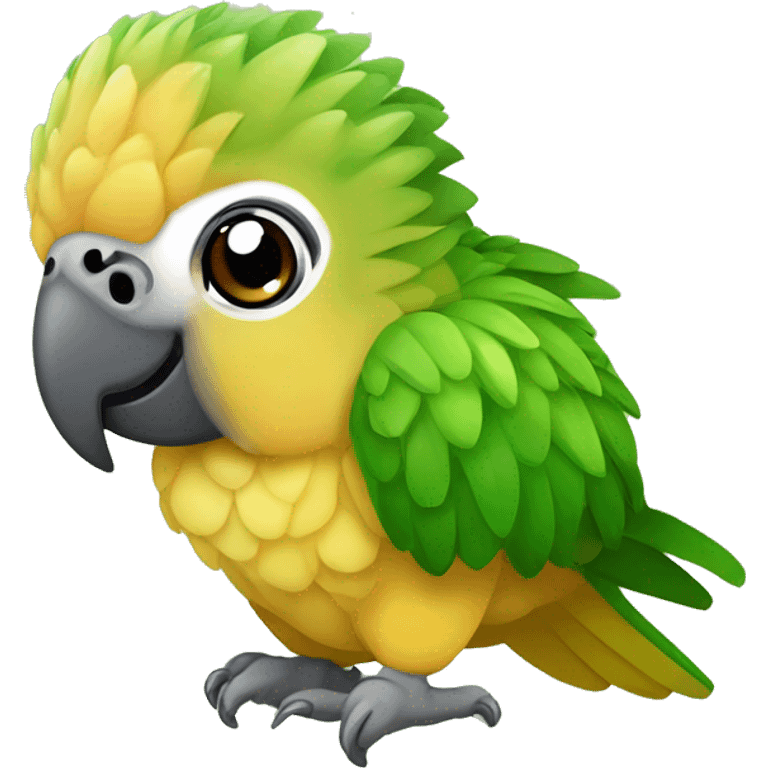 pineapple green cheek conure emoji