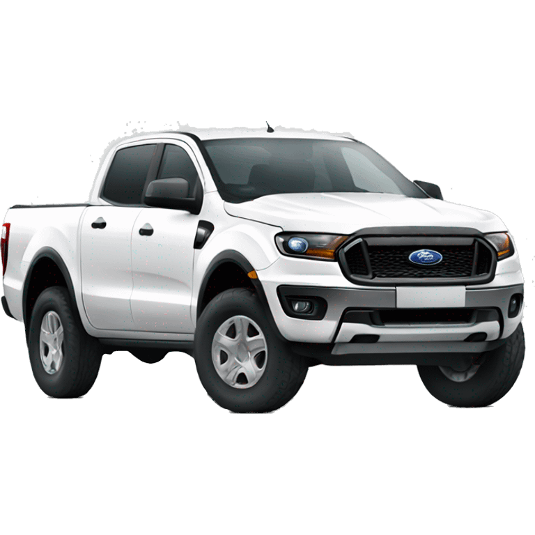 White ford ranger truck emoji