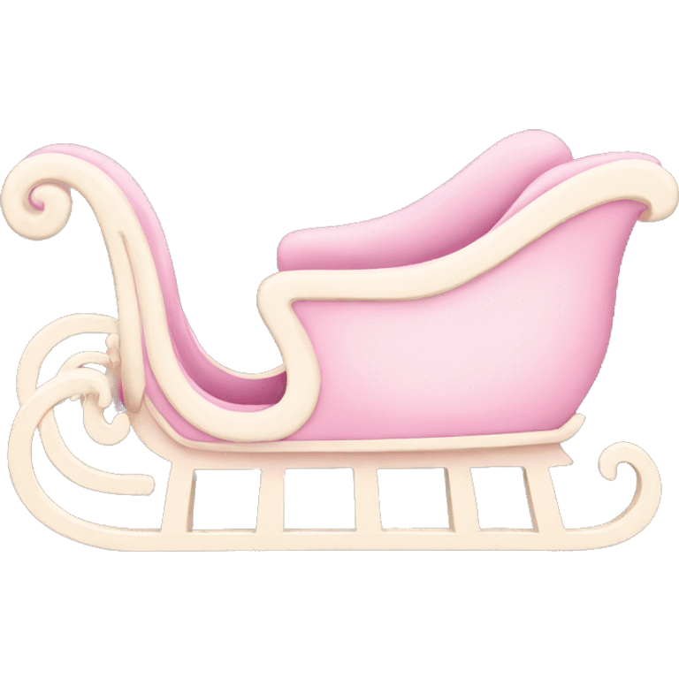 light pink sleigh emoji