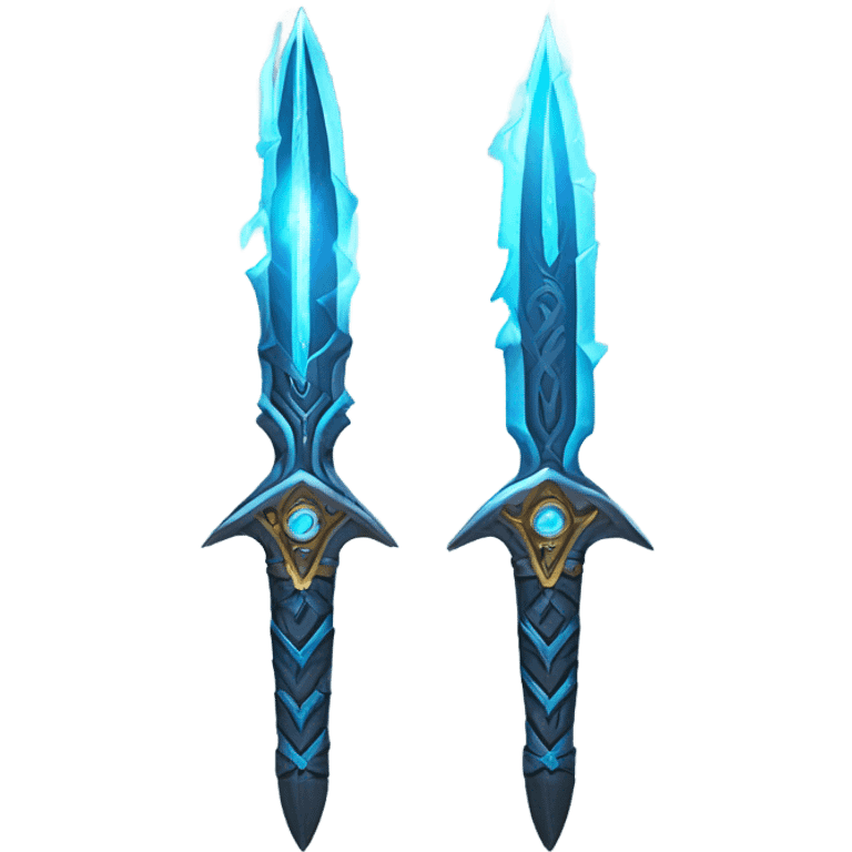 holy sci-fi multiblade dagger with-blue-ray-blade emoji