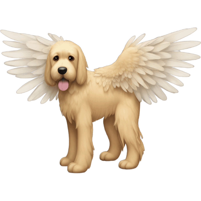 Wheaten with wings emoji