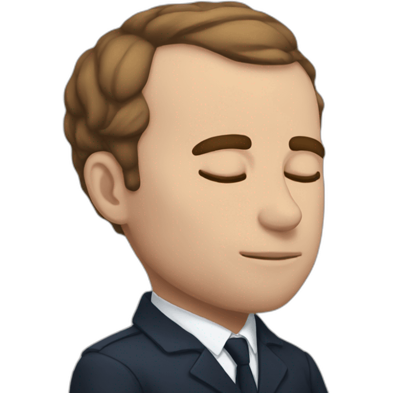 Macron sleep emoji