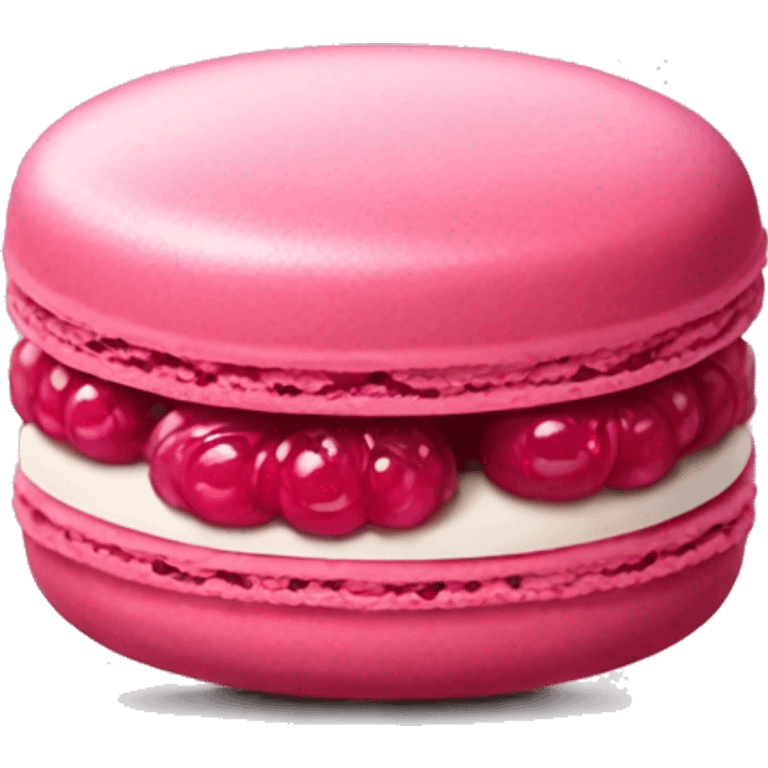 Berry pink macaron emoji