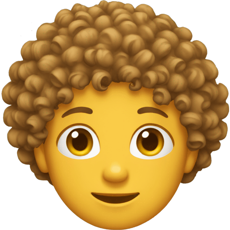 mixed curly head emoji  emoji