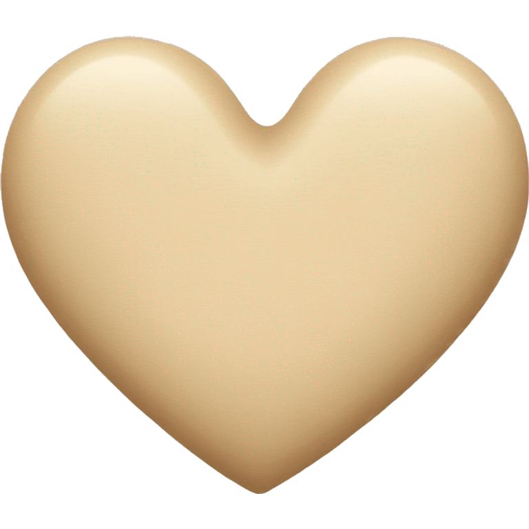 beige heart emoji