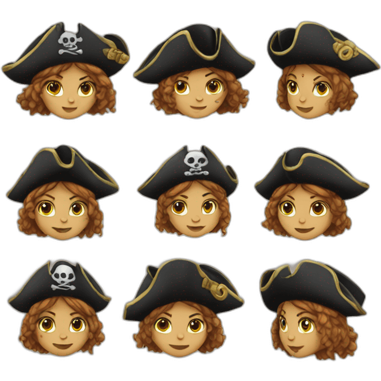 a pirate girl emoji