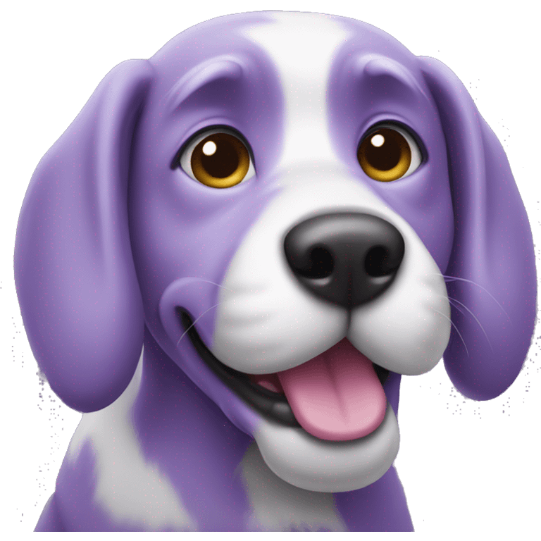 Purple dog emoji