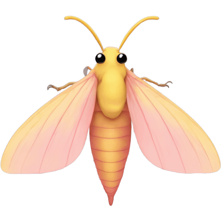 Simple Rosy maple moth emoji