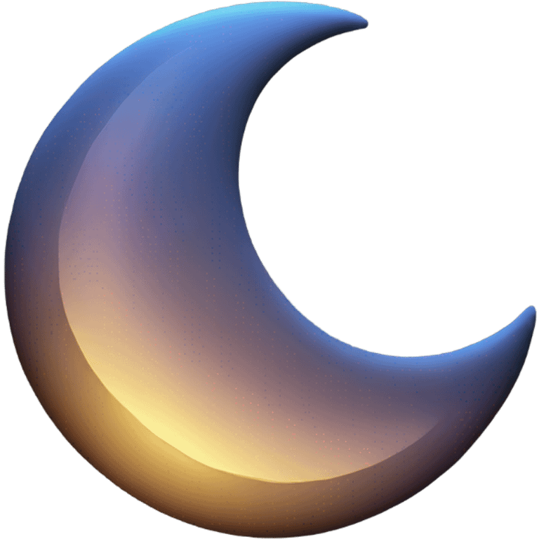 Crescent moon emoji