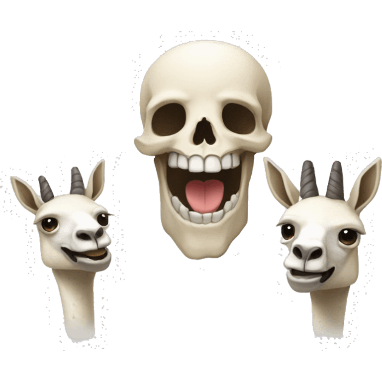 Un skull en llamas feliz  emoji