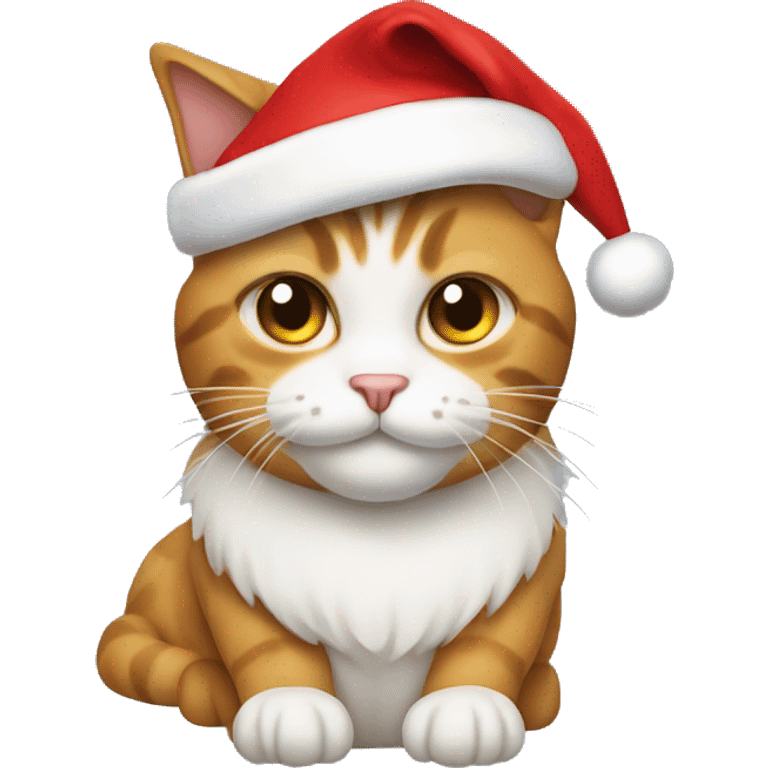 cat with santa hat emoji