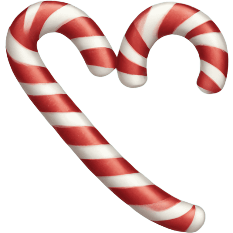 Smiling Candy cane  emoji